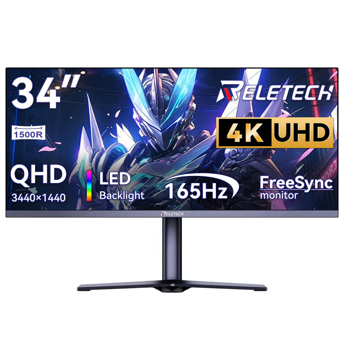 34 Inch Curved Ultrawide Gaming Monitor 21:9 WQHD 165Hz M2300
