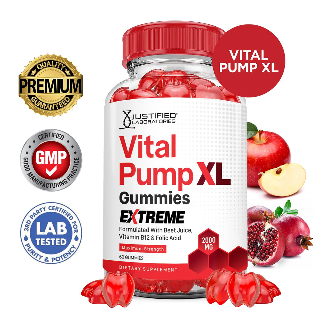 2000MG Beet Juice ACV Pomegranate B12 Vegan Non GMO Gummies R704826