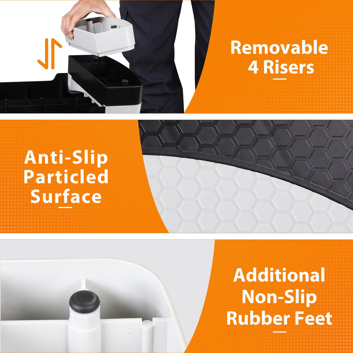 30'' Adjustable Non-Slip Aerobics Stepper G822672