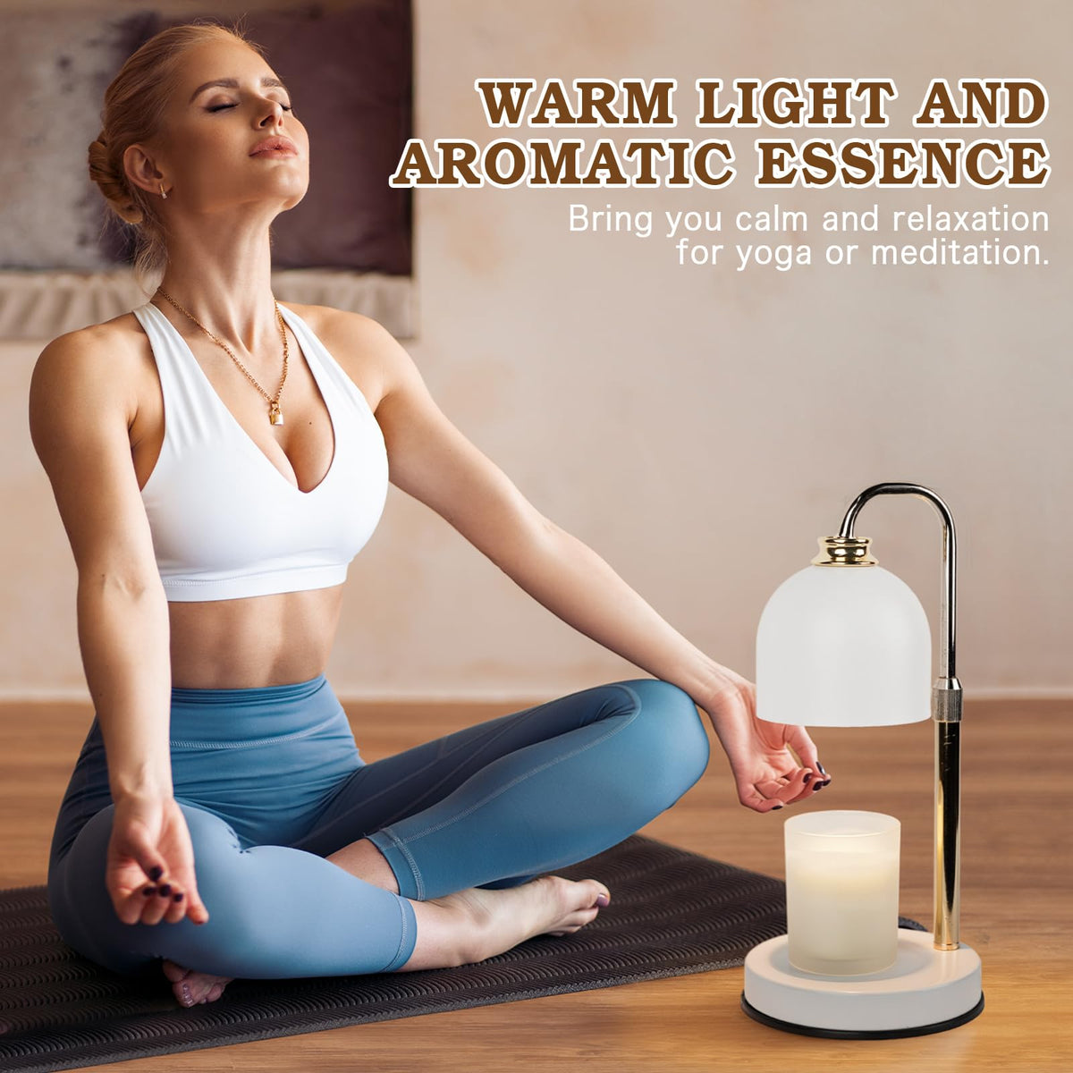 Candle Warmer Lamp with Timer Dimmable White J251