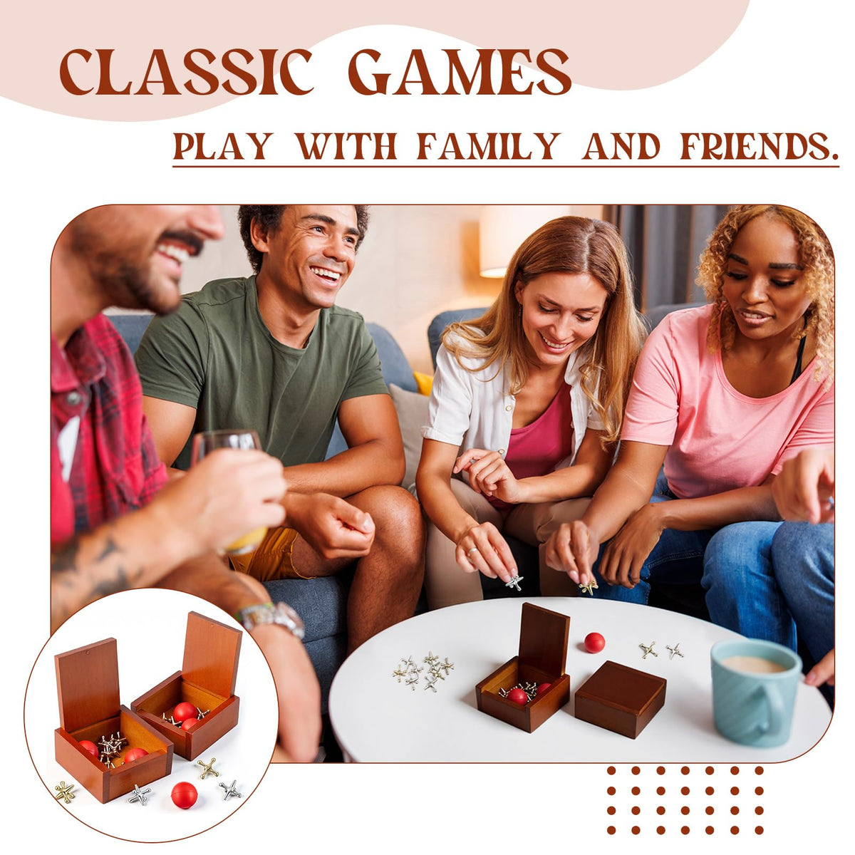 Metal Jacks Game with Balls F1517