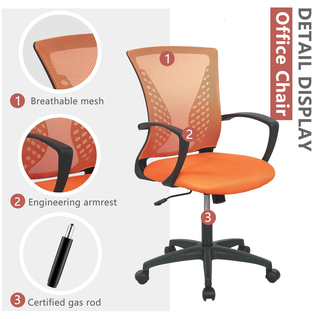 Orange Ergonomic Mesh Gaming Chair Q178410