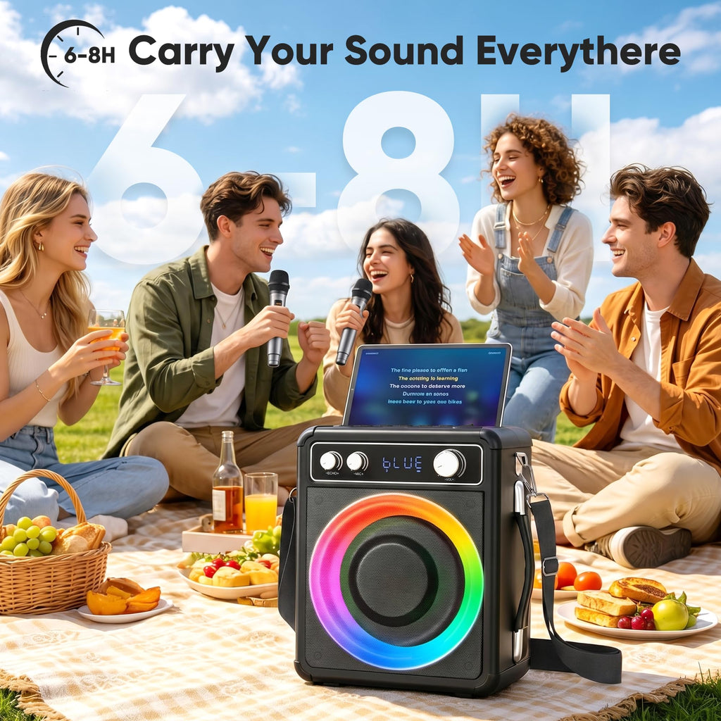 Karaoke Machine with 2 Wireless Mics R278