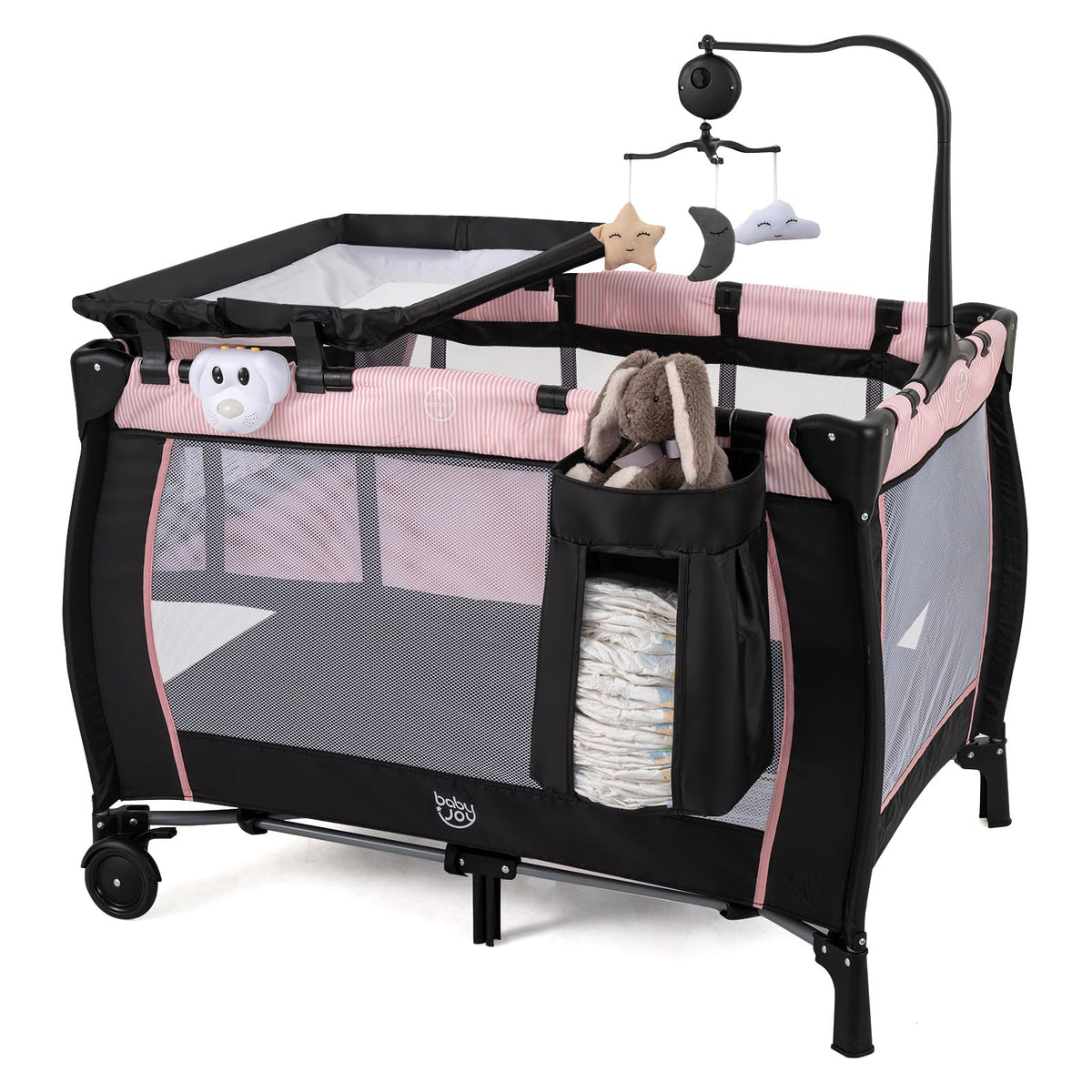 3 in 1 Pack and Play Portable Baby Playard with Bassinet C257