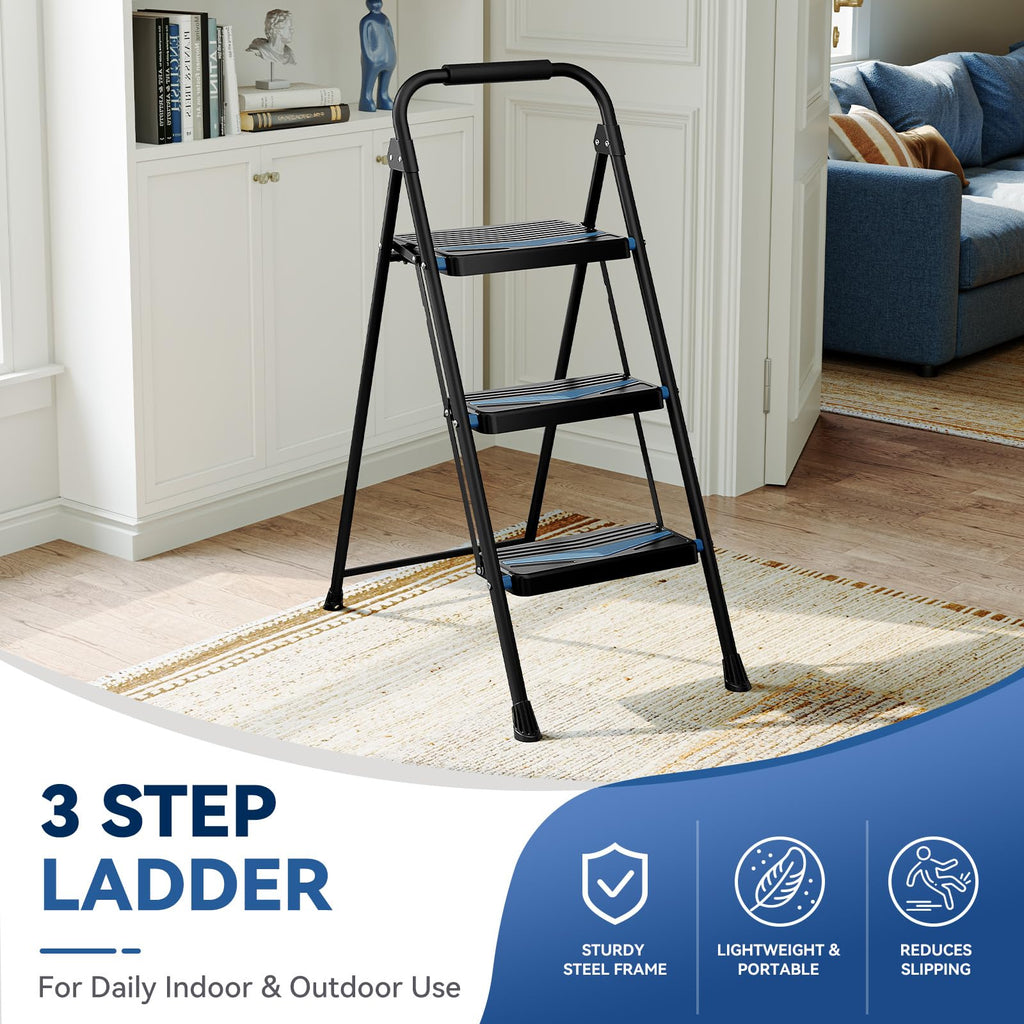 Lightweight Folding 3 Step Stool L924