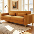 Oversized Velvet Sofa with Armrest and Removable Cushions P165670