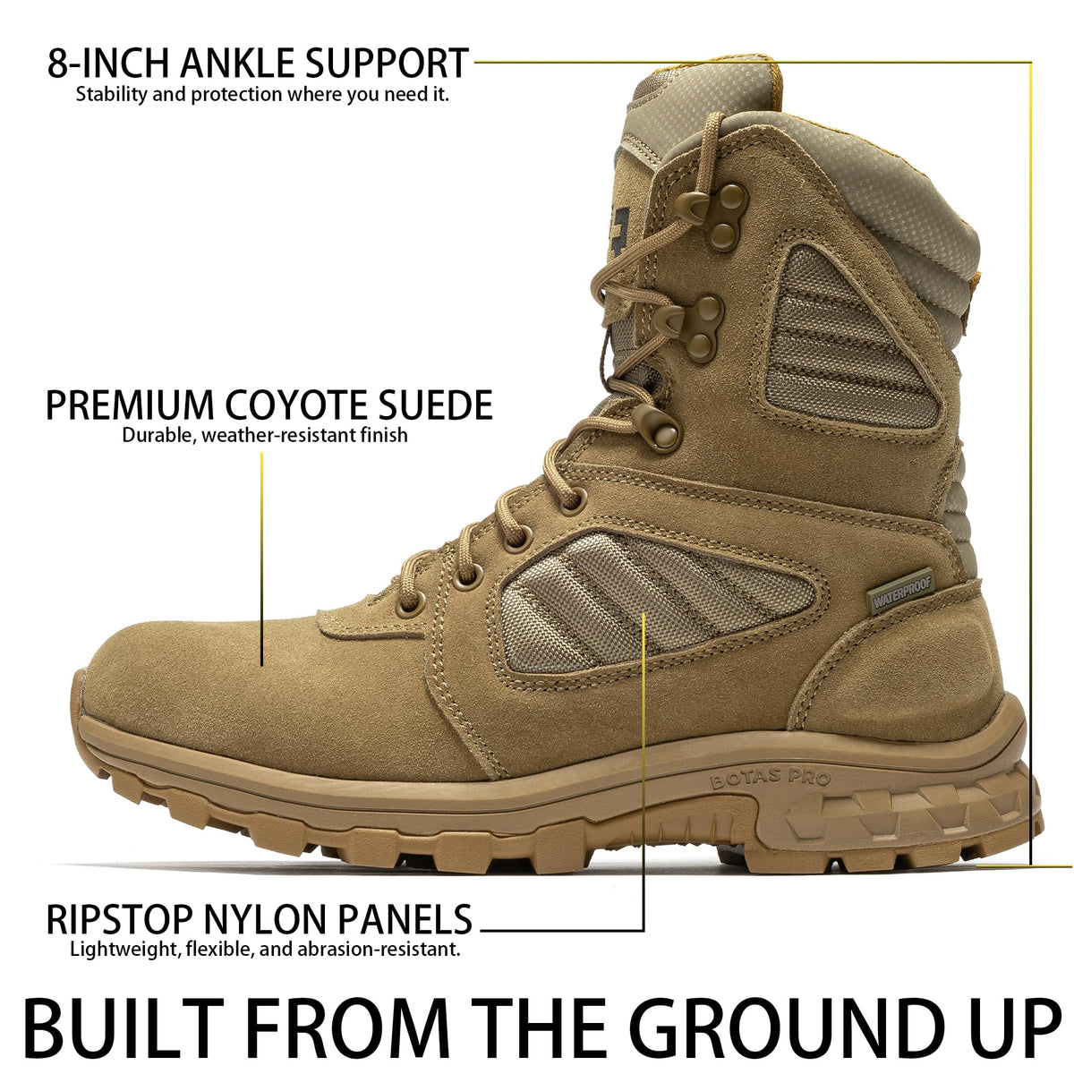 8-Inch Waterproof Military Tactical Boots K648178