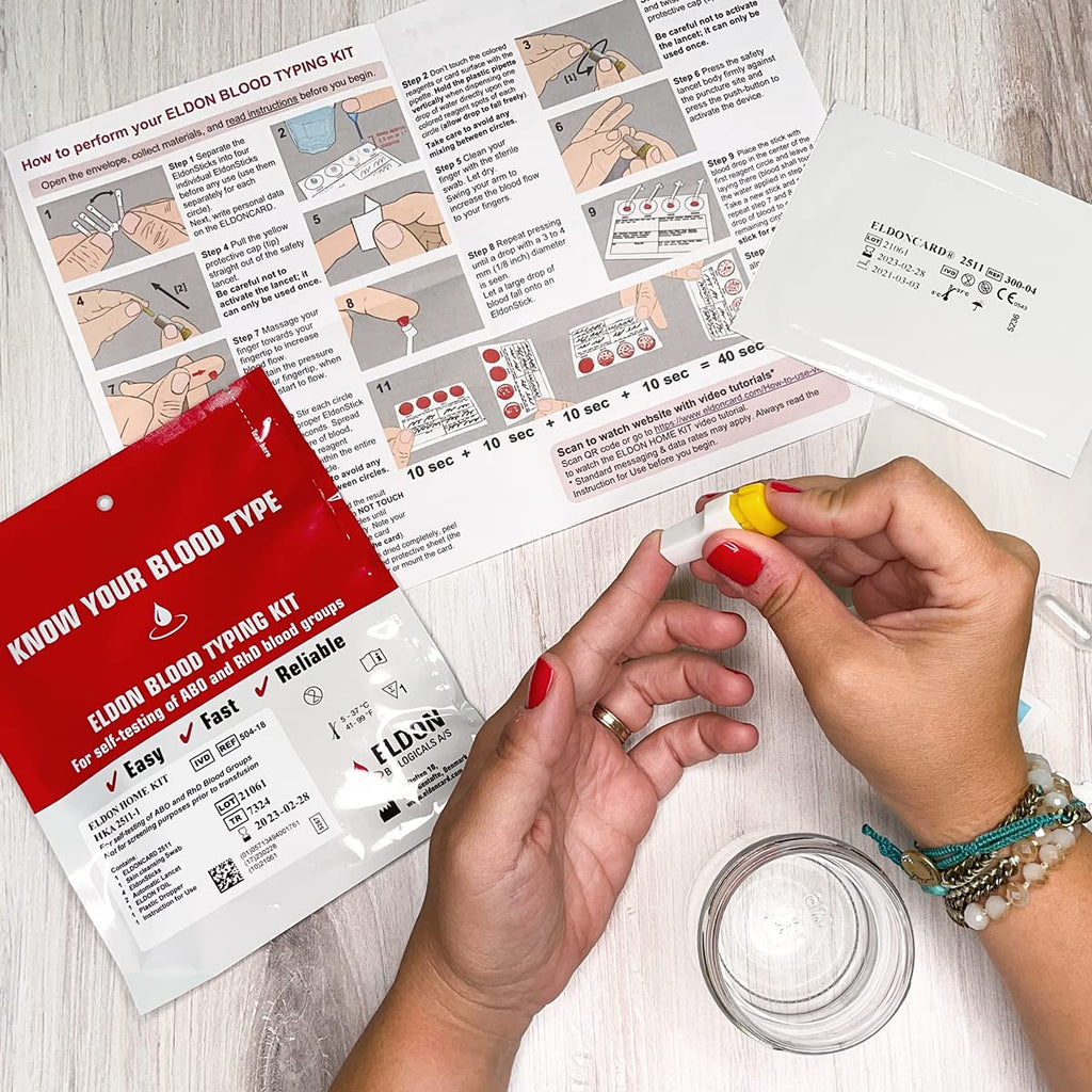 Home Blood Typing Kit 9 Kits W9235