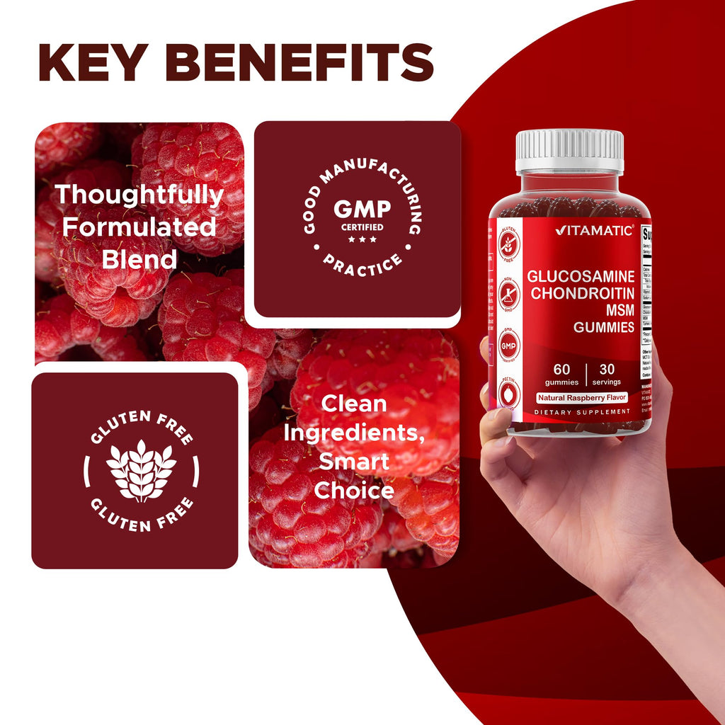 Glucosamine Chondroitin with MSM & Vitamin E 60 Gummies Z396218