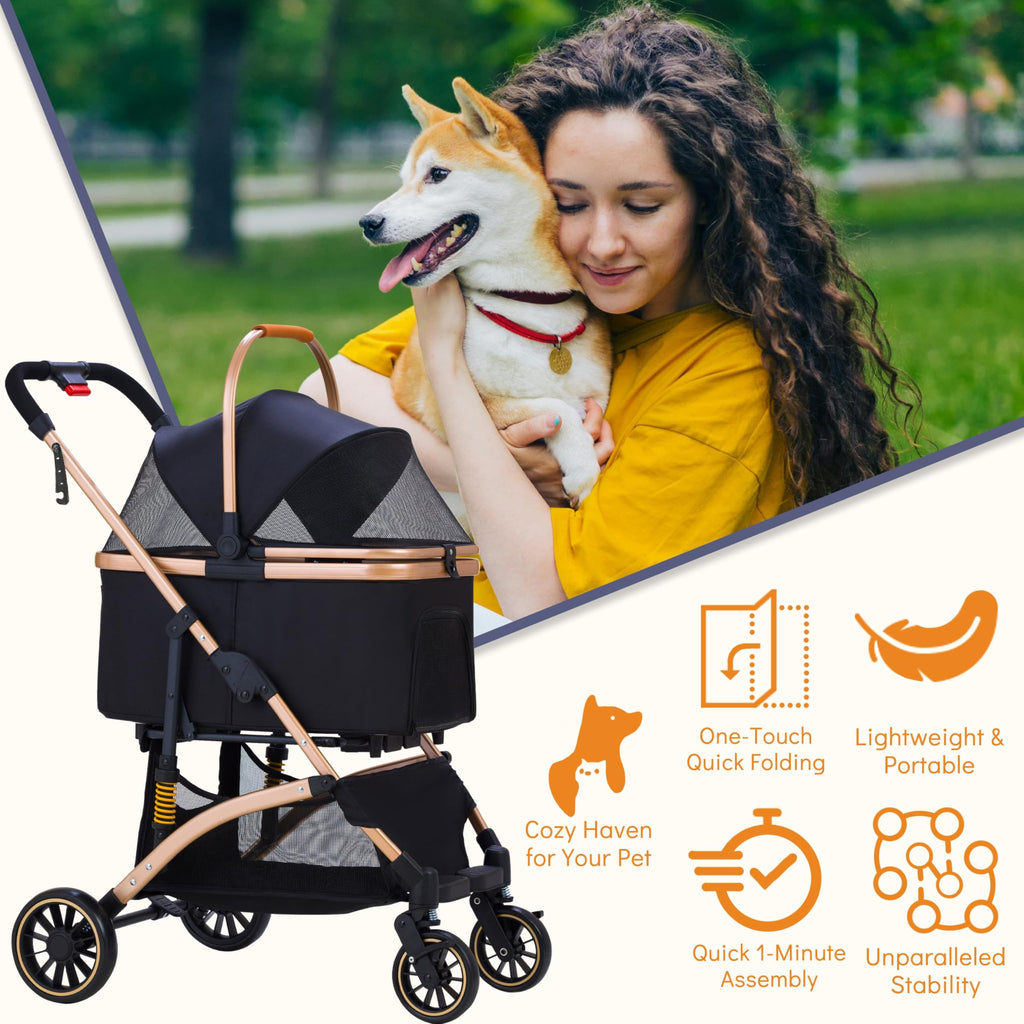 Pet Stroller for Small Dogs Cats U924228