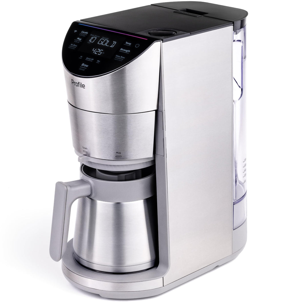 Smart Grind & Brew Coffee Maker with 90oz Water Reservoir, 10 Cup Thermal Carafe, Stainless Steel O800389