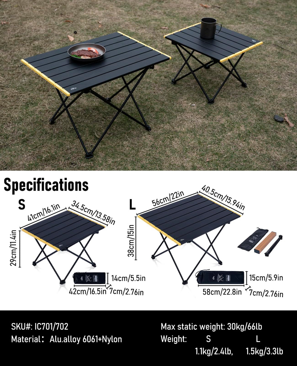 Ultralight Compact Camping Folding Table W276204