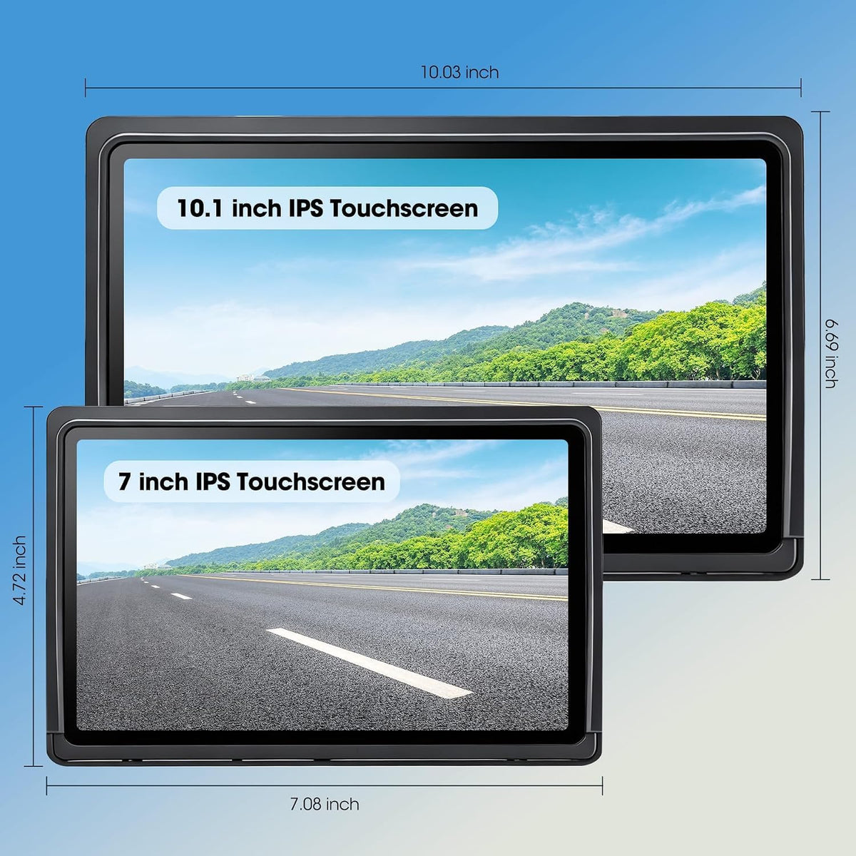7" Wireless Backup Camera System with DVR Split Screen Monitor S50977