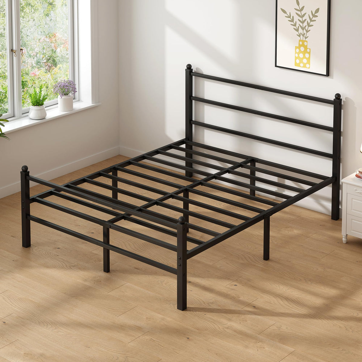 Black Full Size Bed Frame P678804