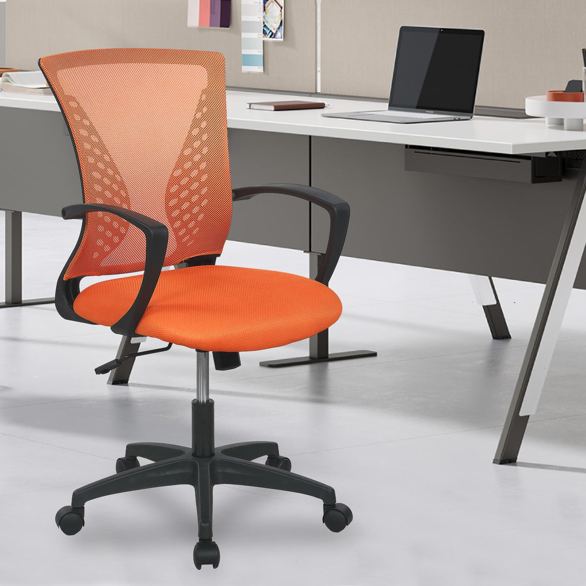 Orange Ergonomic Mesh Gaming Chair Q178410
