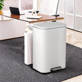 50L Stainless Steel Step Trash Can with Soft-Close Lid D89187