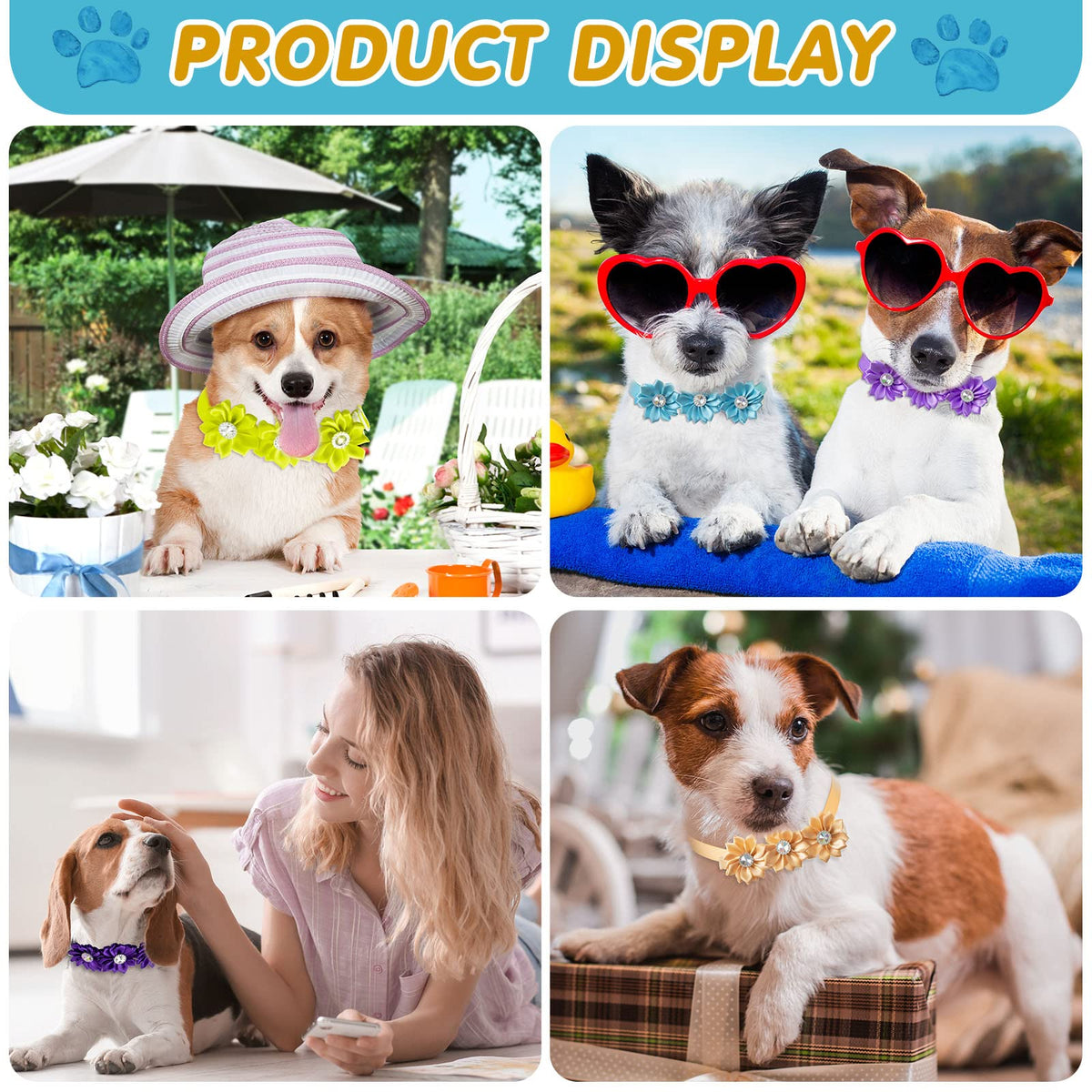 200 Pieces Adjustable Dog Bow Ties V920700
