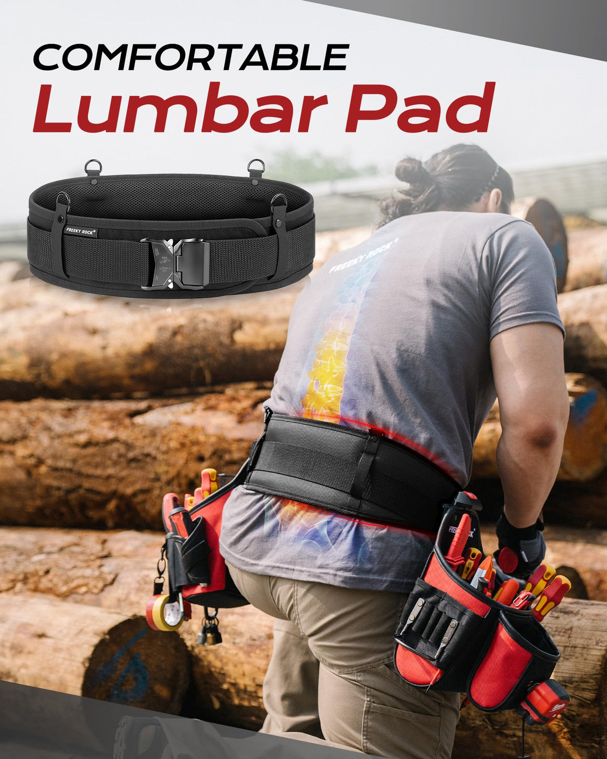 Padded Tool Belt with D Ring V946861