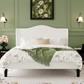 Queen Size Bed Frame with Wingback Headboard X91686