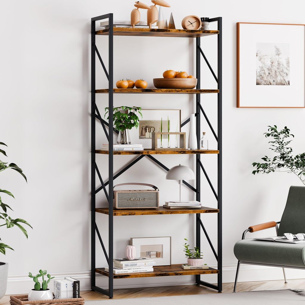 5 Tier Metal Bookshelf P542135
