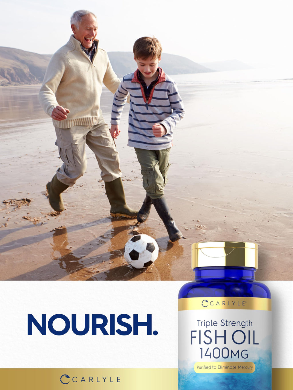 Omega 3 Fish Oil 1400 mg 60 Softgels V115
