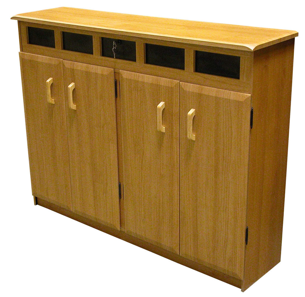 Oak Top Load Media Cabinet P1229