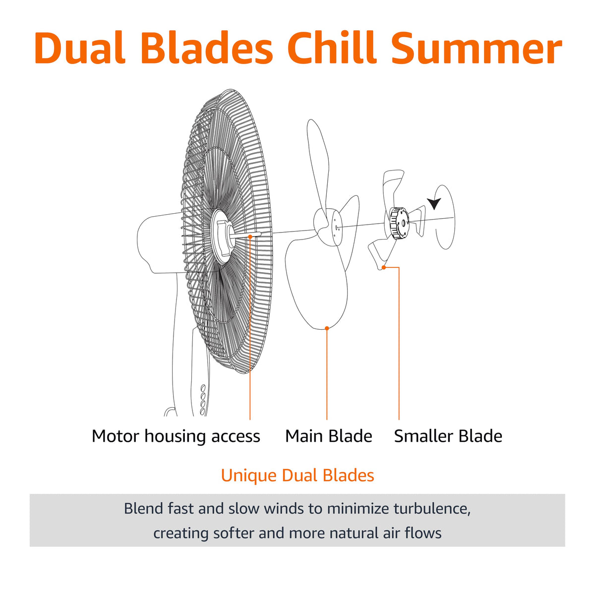 16-inch Quiet DC Motor Standing Floor Fan with Remote, White G28755