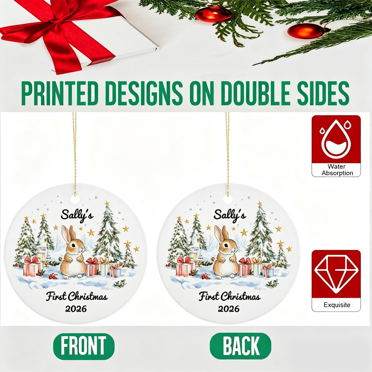 Baby First Christmas Ornament 2026 W303348
