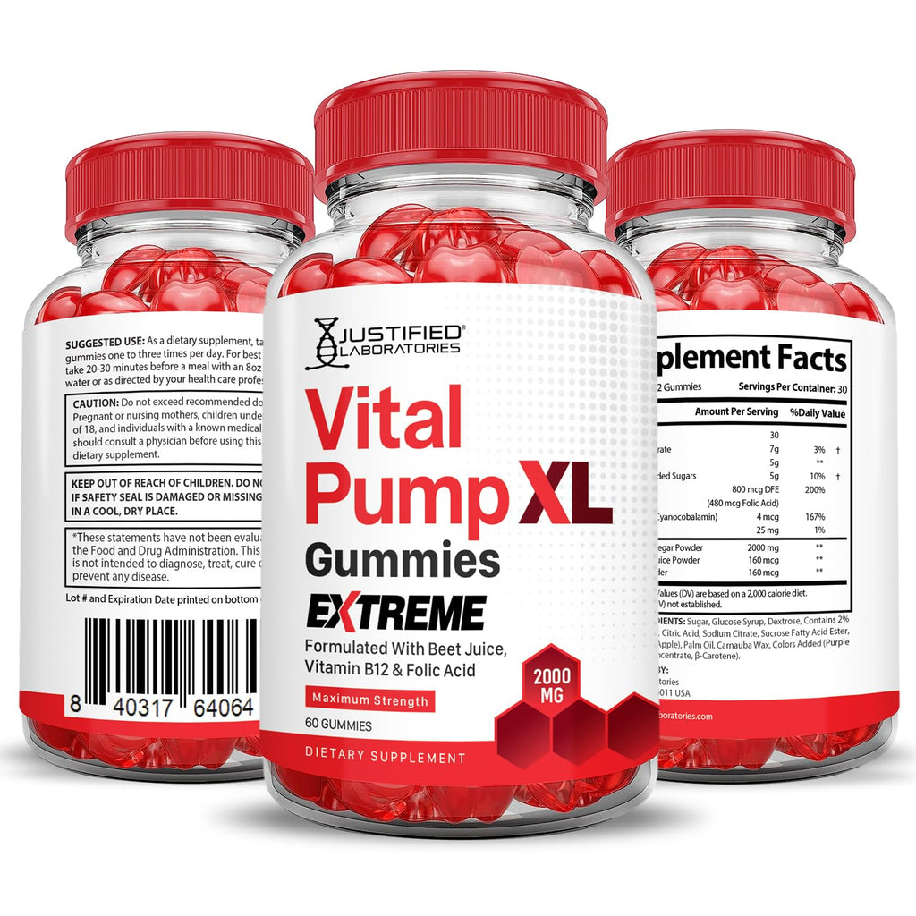 2000MG Beet Juice ACV Pomegranate B12 Vegan Non GMO Gummies R704826