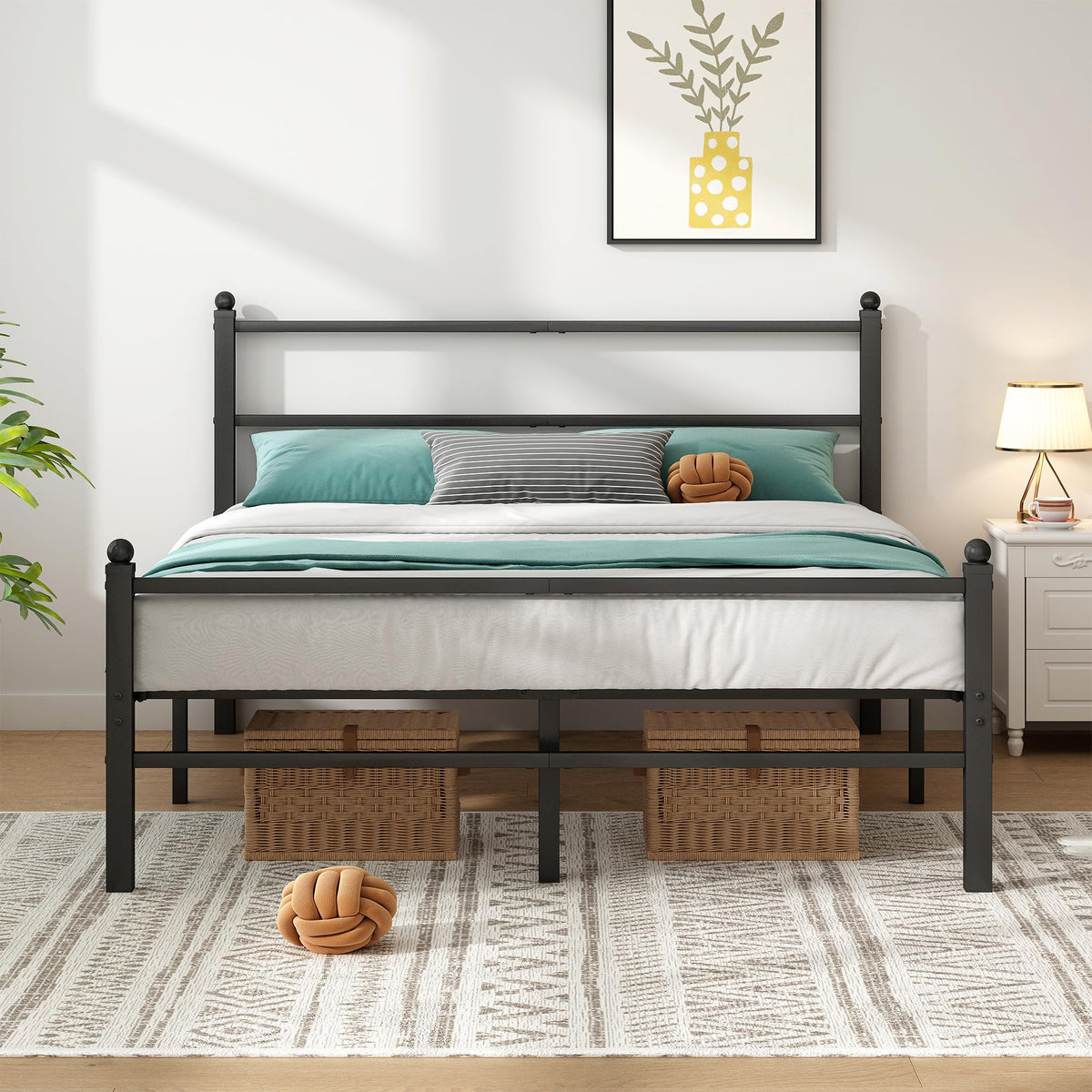 Black Full Size Bed Frame P678804