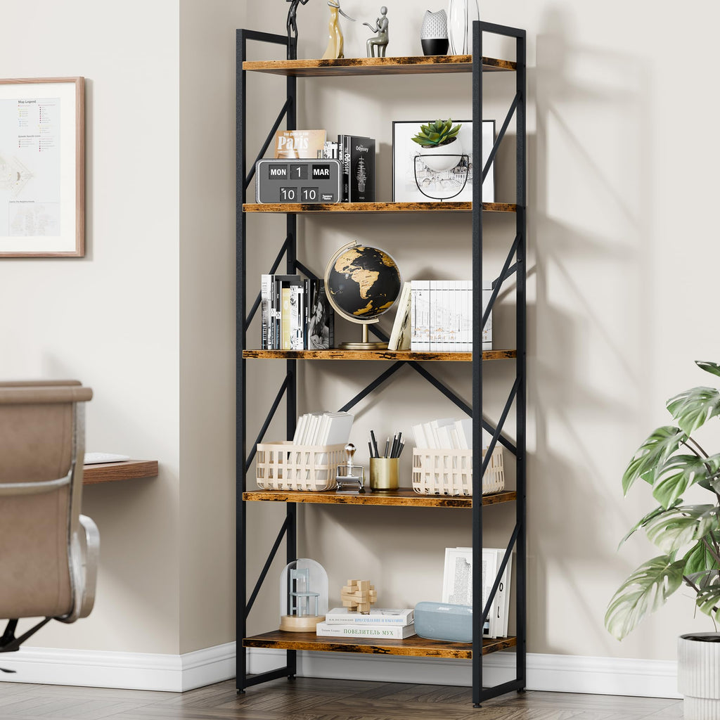 5 Tier Metal Bookshelf P542135