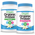 Organic Vegan Protein Powder + Greens, Creamy Chocolate Fudge, Vanilla Bean A5058