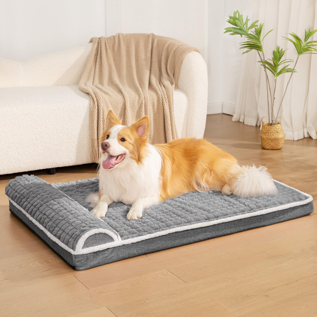 Large Dog Bed 36''X24'' Grey K9301