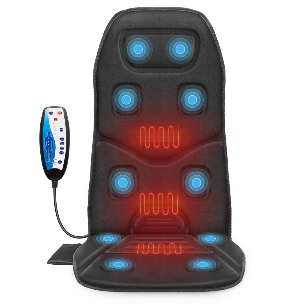 Graphene Heated Full Back Massage Seat Cushion P7216