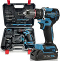 21V Brushless Cordless Drill Driver Kit with 2 Batteries & Charger R5257