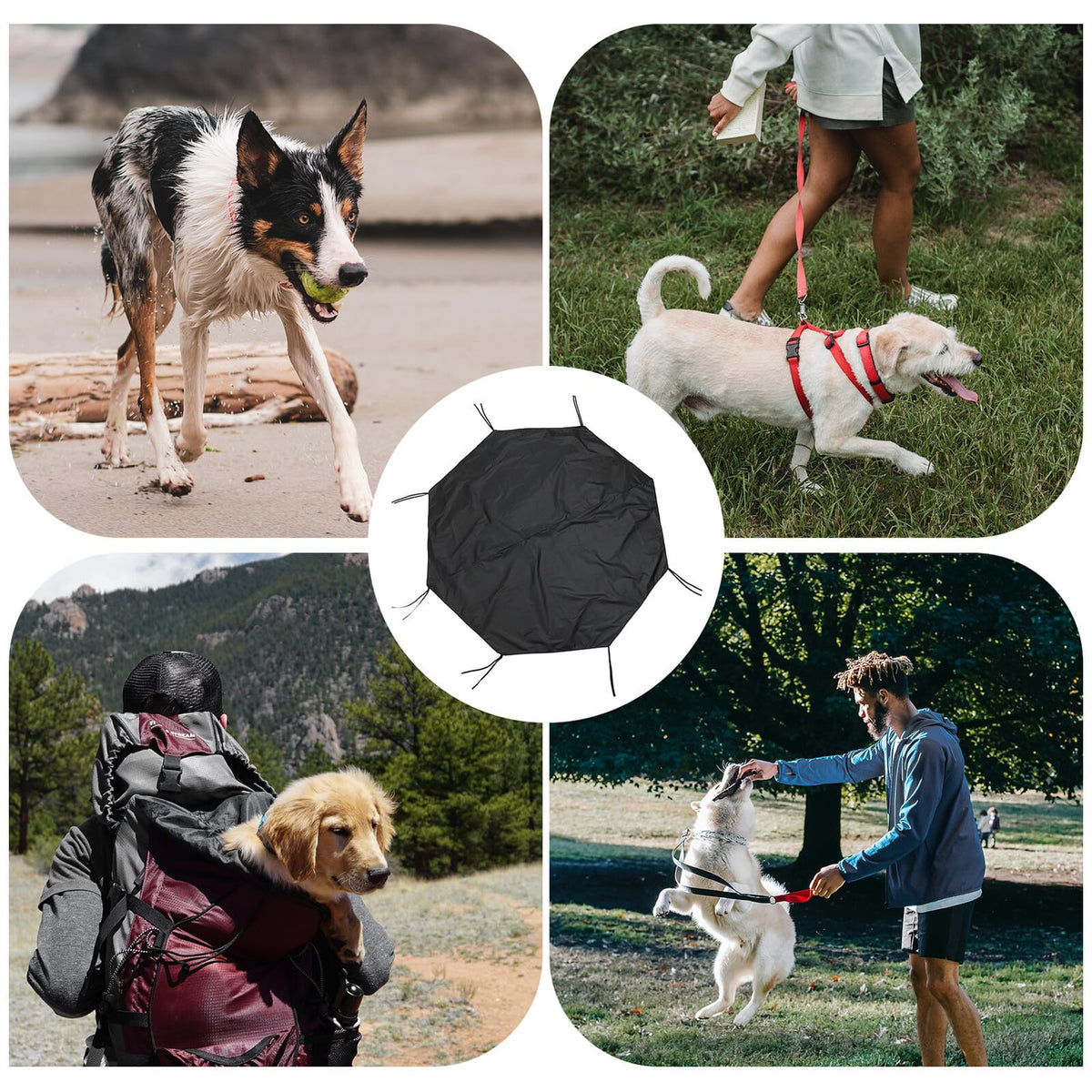 Waterproof Sunproof Dog Playpen Cover with Shade 210D Oxford Cloth N916727