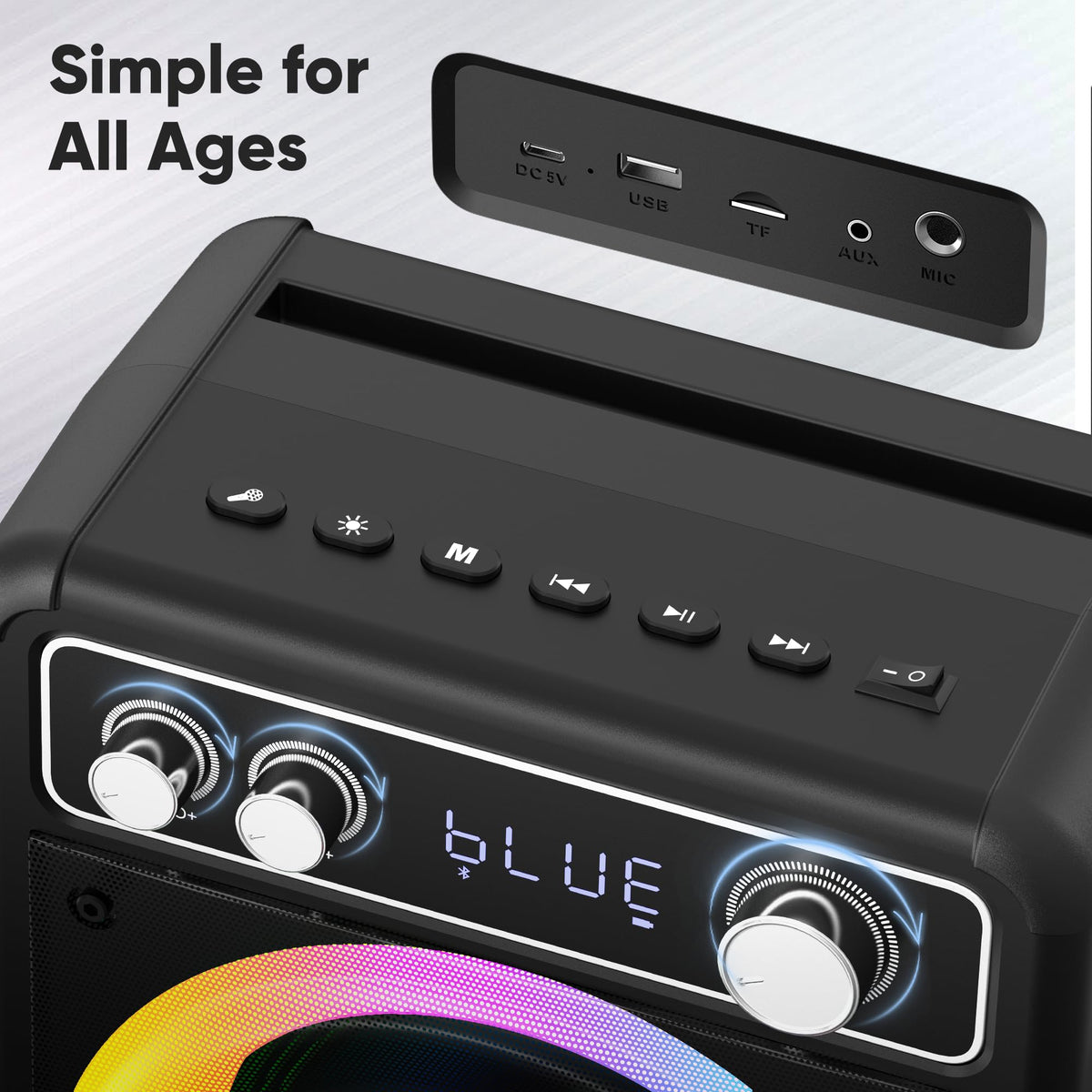 Karaoke Machine with 2 Wireless Mics R278