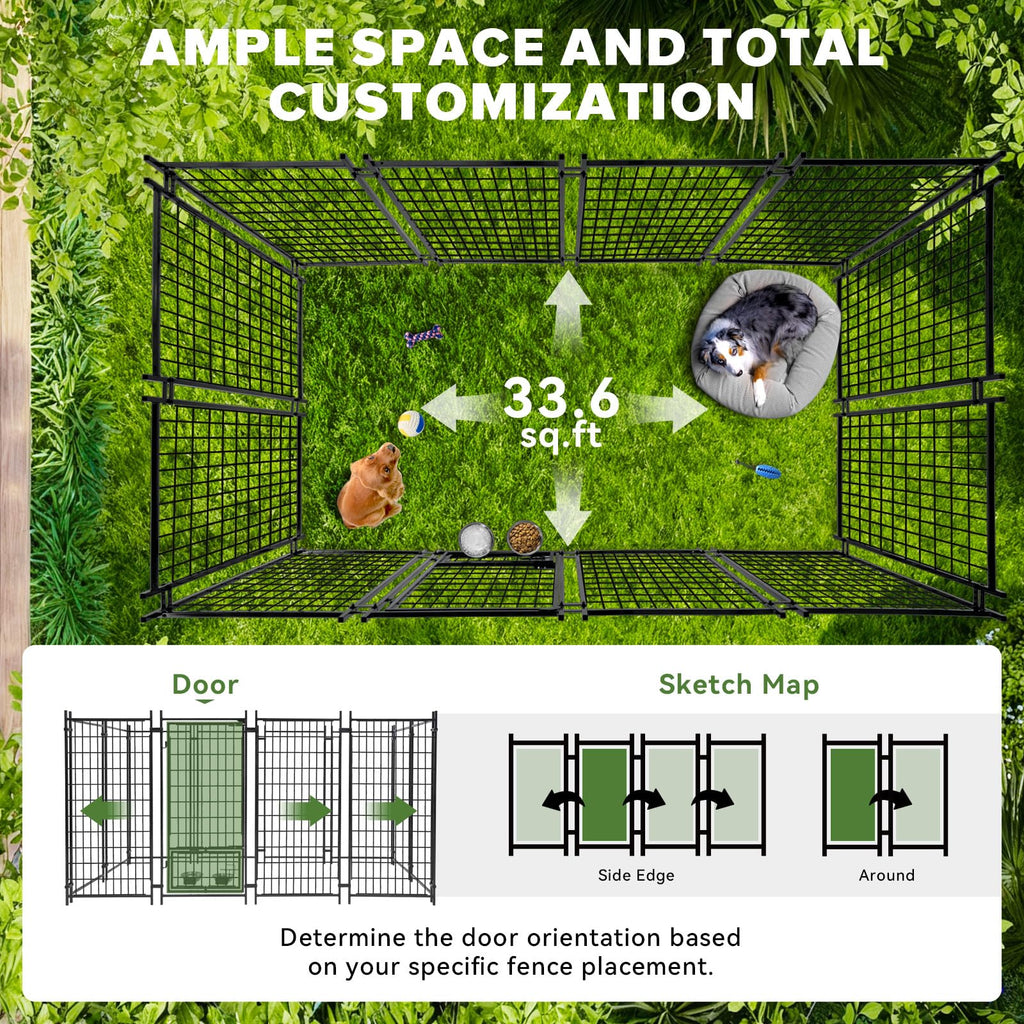 8x4x5FT Outdoor Dog Kennel G8649