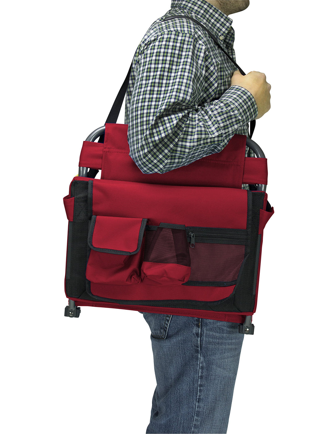 Lumbar Stadium Chair With Padded Backrest O726
