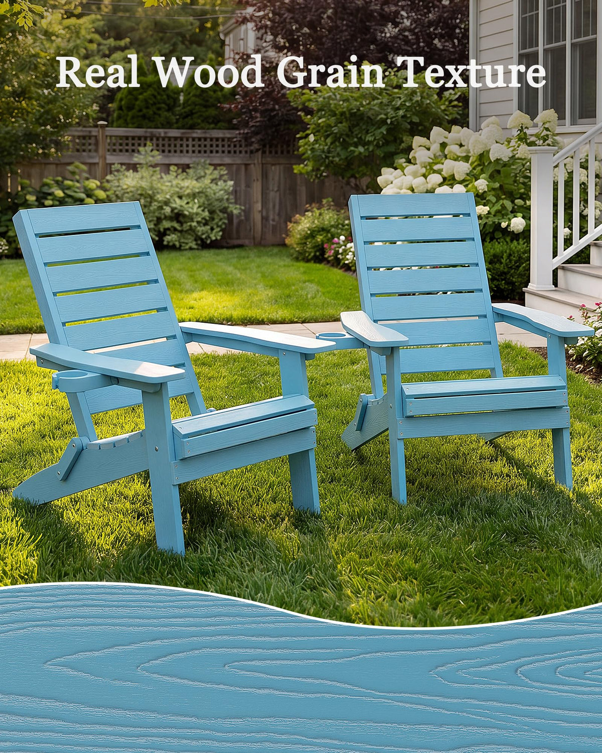Blue Adirondack Chair Set of 2 M940