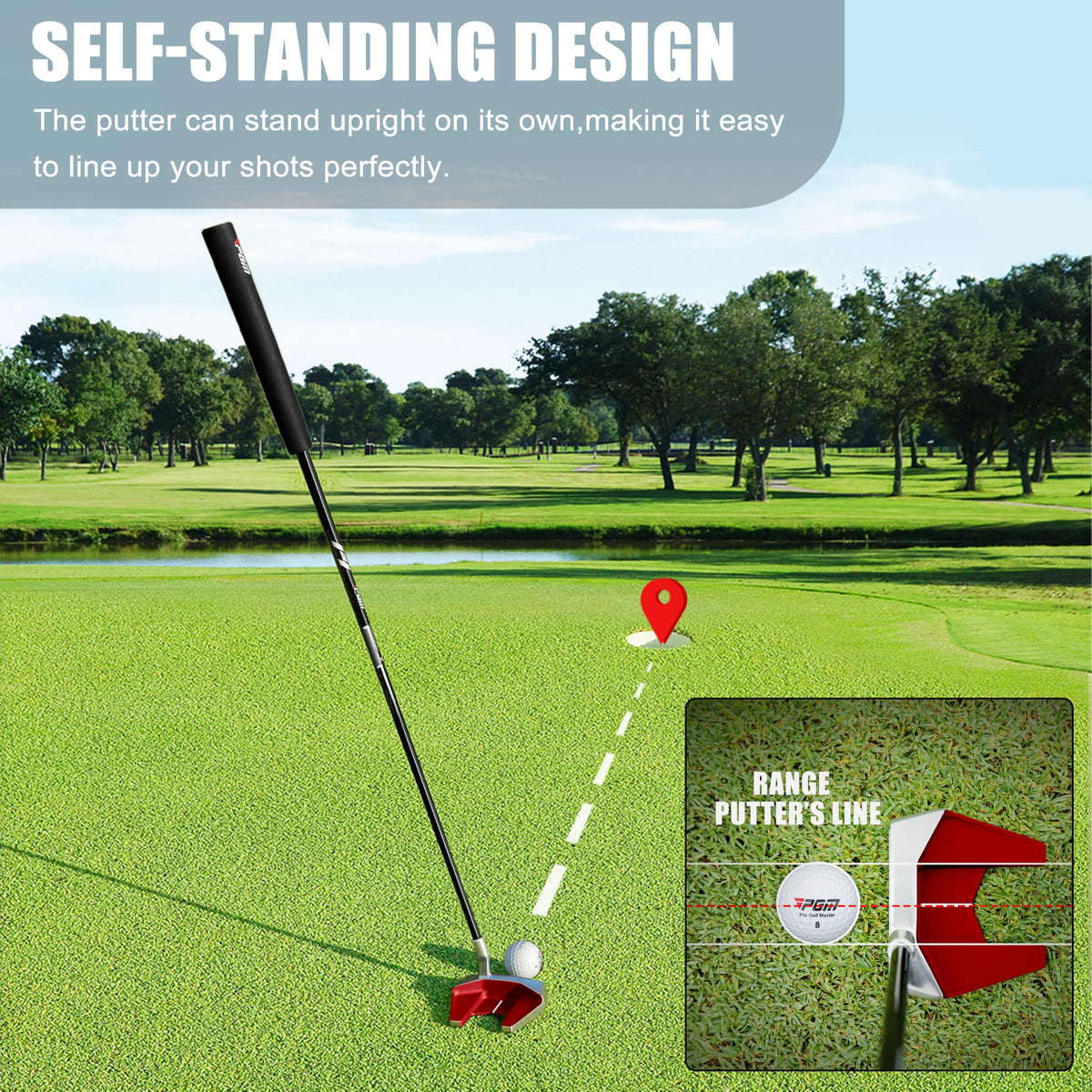 Golf Standing Putter Graphite Shaft F9999