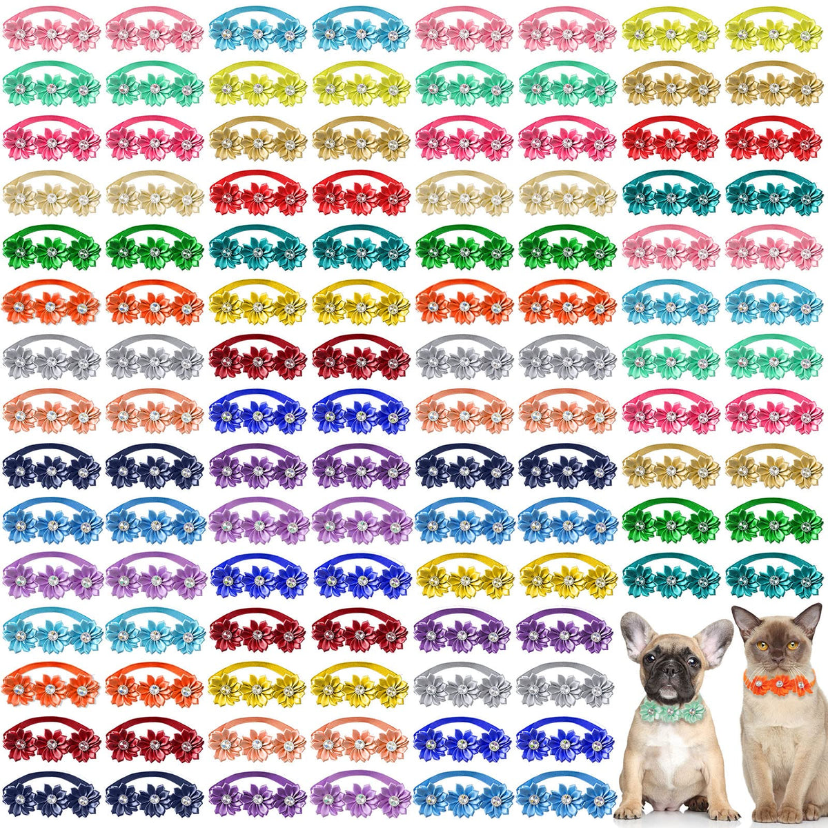200 Pieces Adjustable Dog Bow Ties V920700
