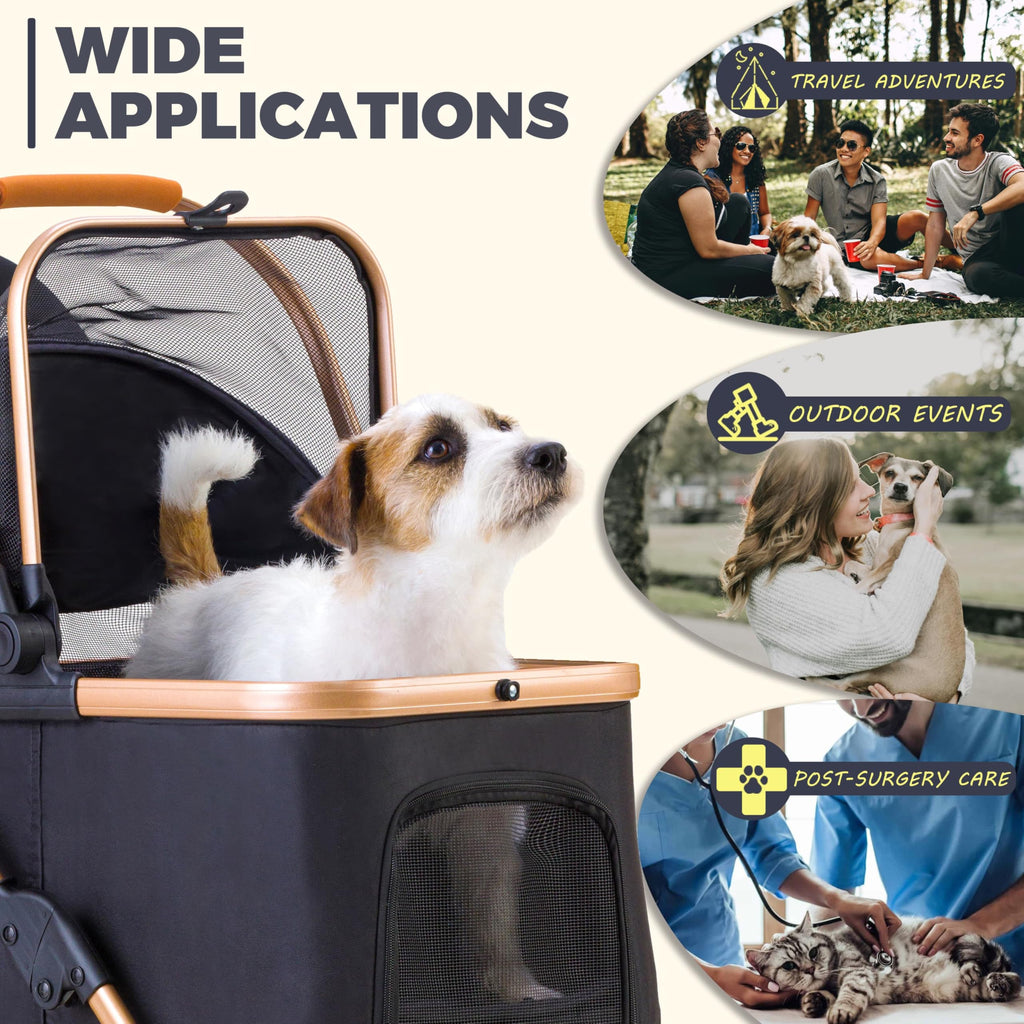 Pet Stroller for Small Dogs Cats U924228
