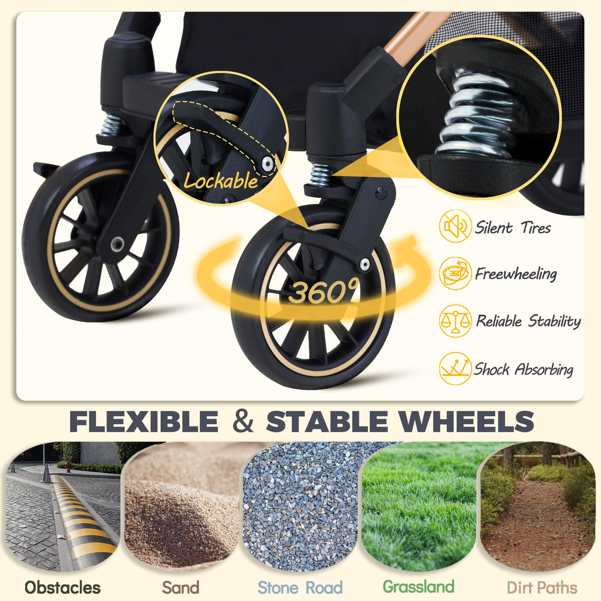 Pet Stroller for Small Dogs Cats U924228