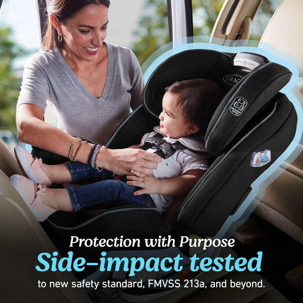 4-in-1 Convertible Car Seat, Rear Facing, Forward Facing, High Back Booster, Backless Booster Seat F3008