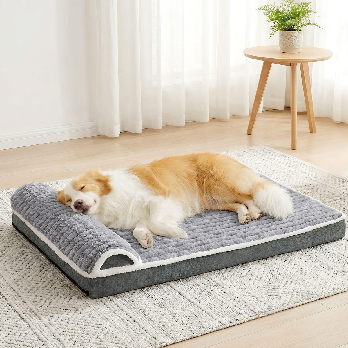 Large Dog Bed 36''X24'' Grey K9301