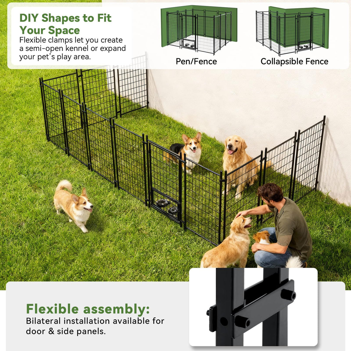 8x4x5FT Outdoor Dog Kennel G8649