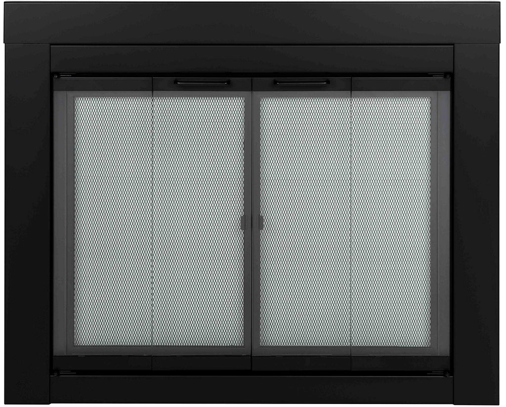 Black Medium Fireplace Screen D604642