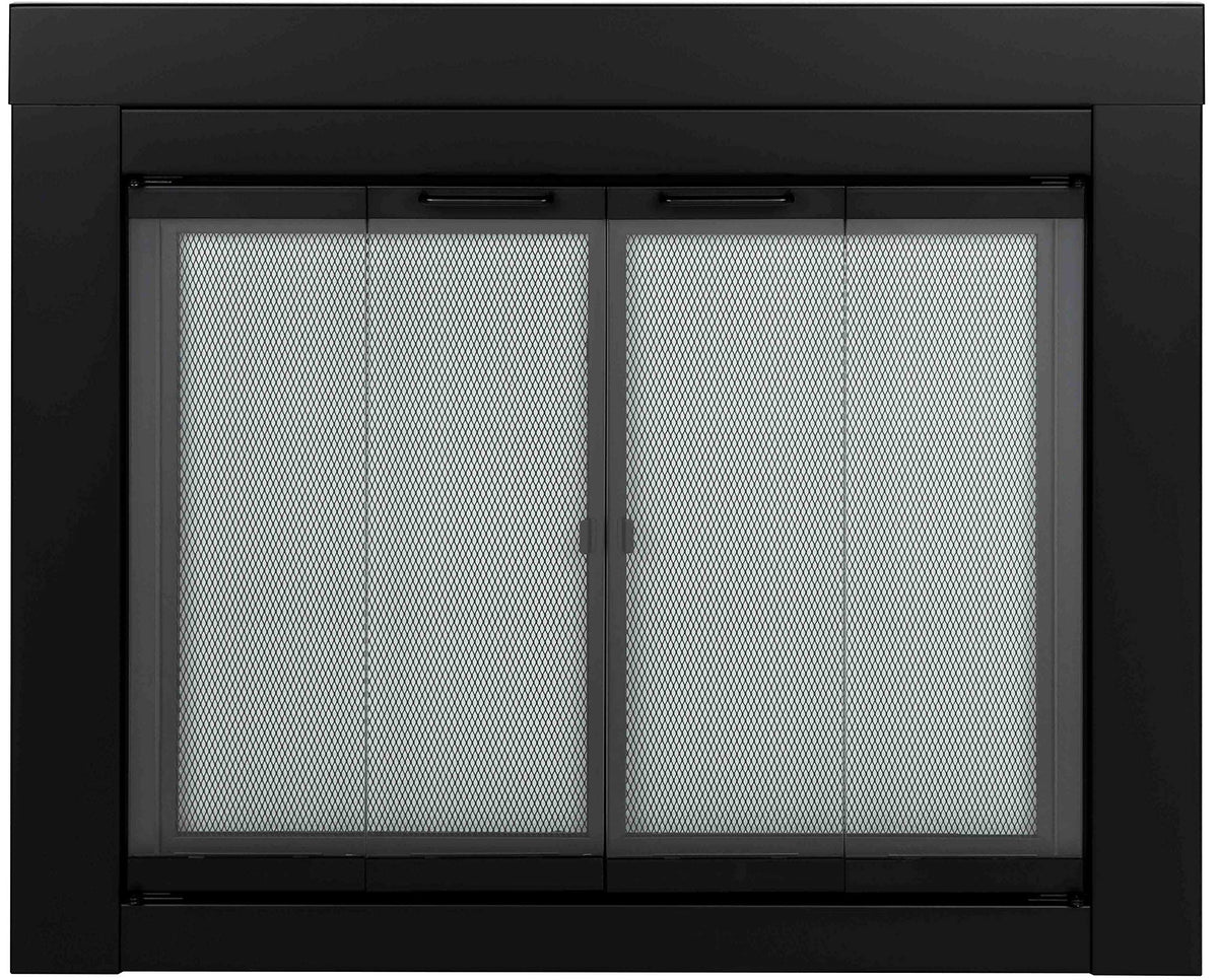 Black Medium Fireplace Screen D604642